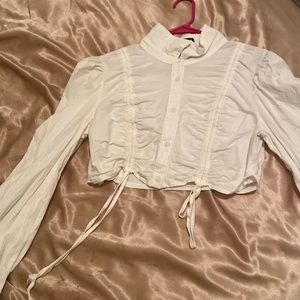 Cropped Button down